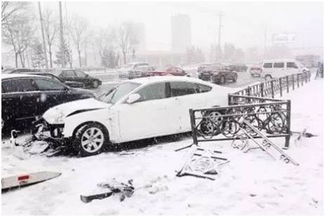 重要预警提示 - 雨雪+降温 冰雪路面开车切记控速、控距、少超车......_5