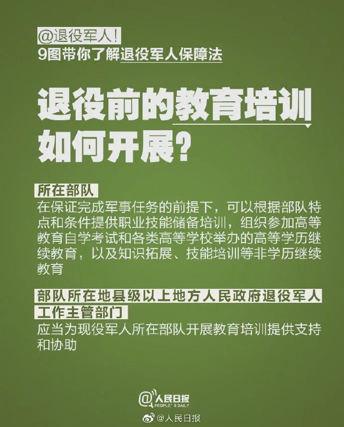 9个问题了解退役军人保障法